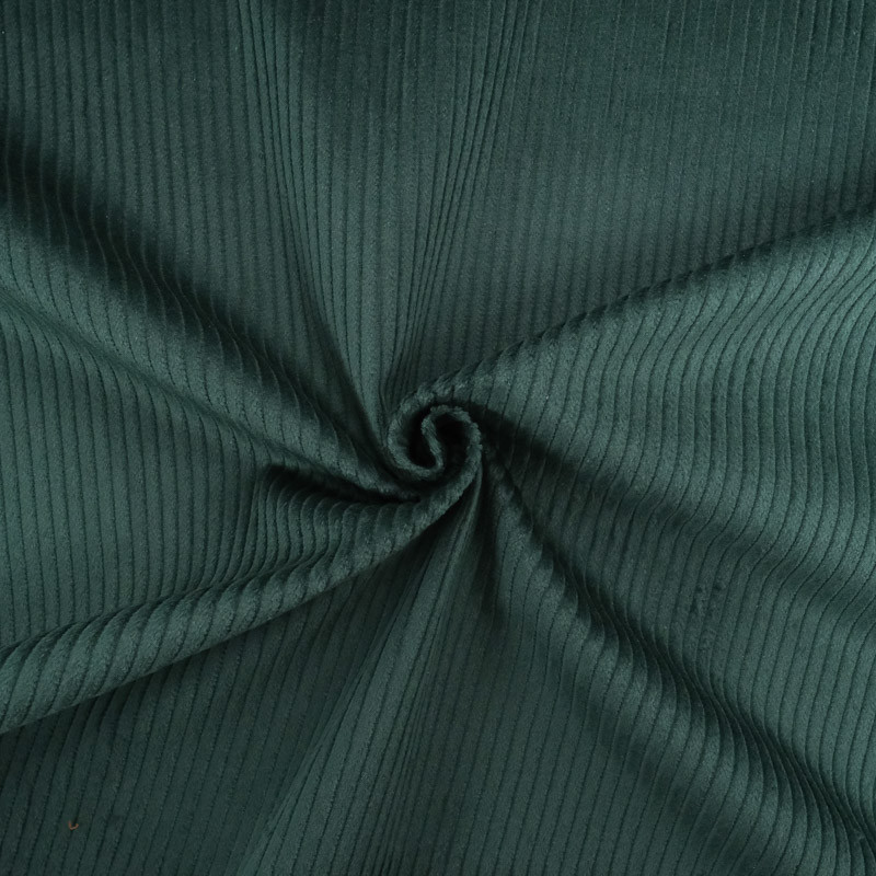 Velours Grosses Côtes Coton Armand vert bouteille